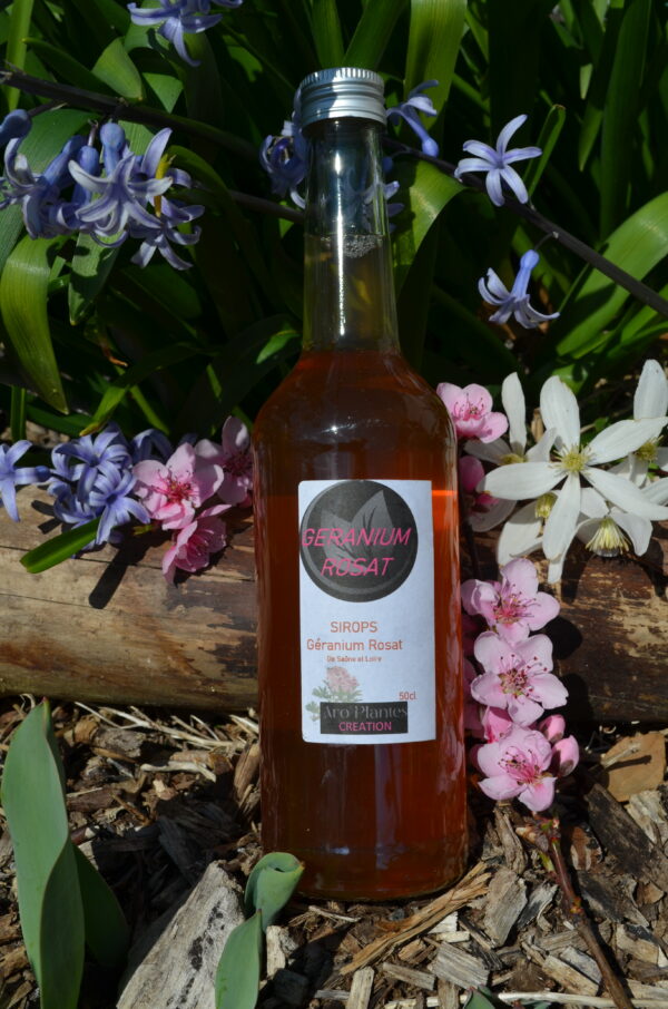 Sirop Géranium Rosat Bio - 500ml