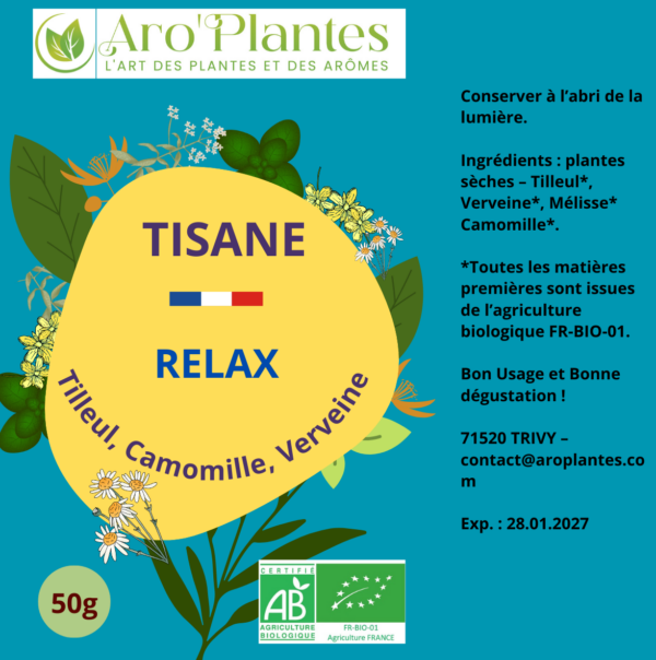 Tisane Relax Bio - 50g