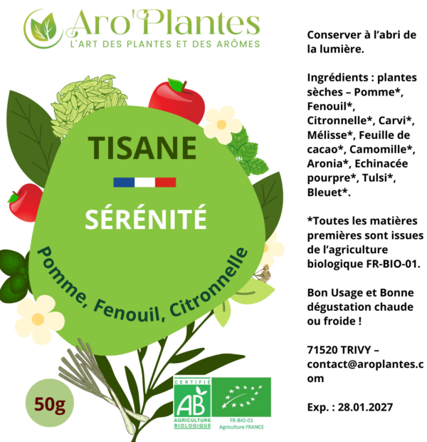 Tisane Sérénité Bio - 50g