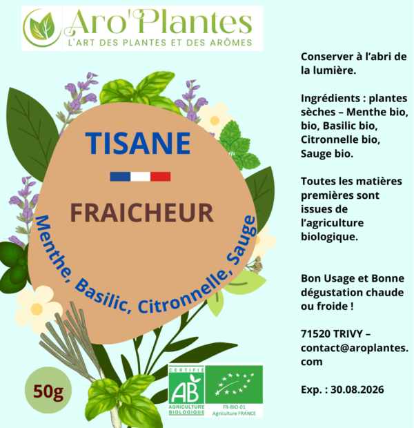 Tisane Fraîcheur Bio - 50g