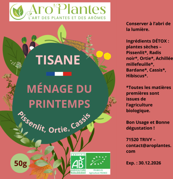 Tisane Ménage du Printemps BIO - 50g