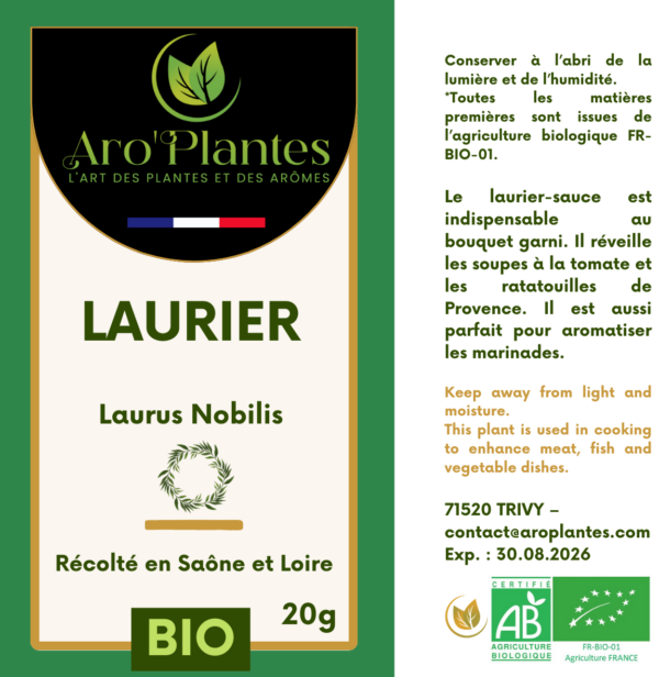Laurier séché BIO - 20g